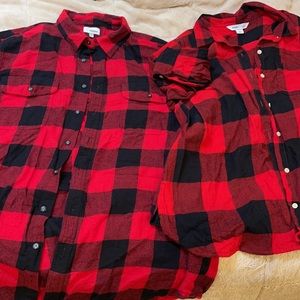 Plaid button ups men / women